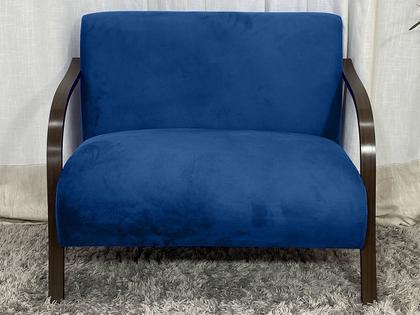 Imagem de Conjunto Poltronas Braço Madeira Azul 410 México