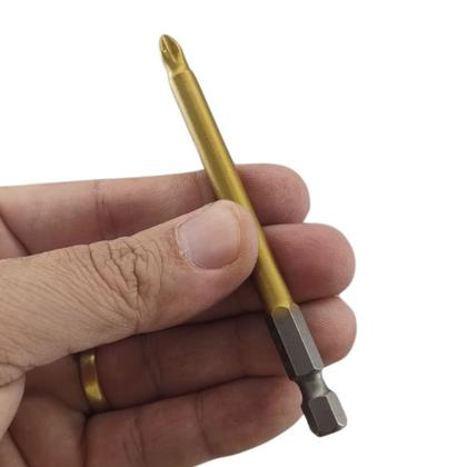 Imagem de Conjunto Ponta Bits Ph2 50mm + 70mm + 90mm Ponteira Parafusadeira Kit 6 Peças CTPOHR