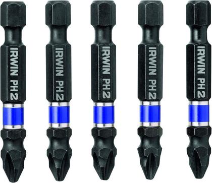 Imagem de Conjunto Pontas Power Bit Impact 5 Peças PH2 1865325 Irwin Unica
