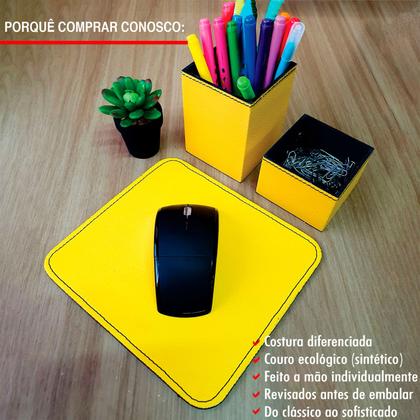 Conjunto Porta Lapis E Clips Apoio De Mouse Pad Escritório - Material Sintético - Apparatos Imagem de Conjunto Porta Lapis E Clips Apoio De Mouse Pad Escritório - Material Sintético