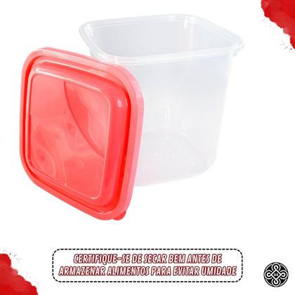 Imagem de Conjunto Porta Mantimentos Potes Kit Com 5 Peças
