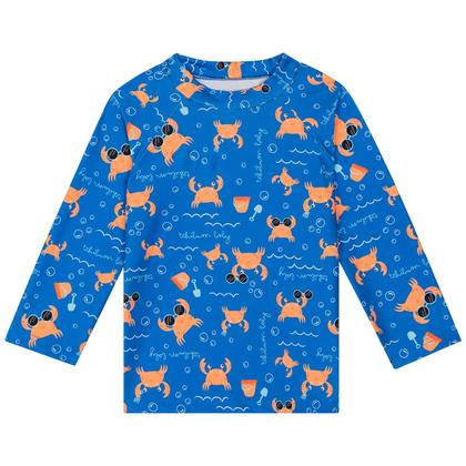 Imagem de Conjunto Praia Bebê Proteção UV50+ Siri Azul Royal Kamylus