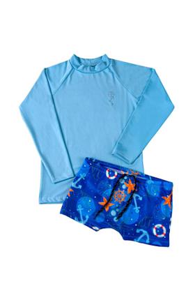 Imagem de Conjunto Praia Infantil UV 50+ Suplex Baby Store Masculino