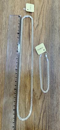 Imagem de Conjunto PRATA 925 corrente + pulseira