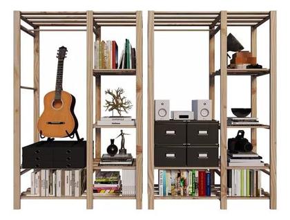 Imagem de Conjunto Prateleiras P/ Vasos Parede Jardim Vertical Natural