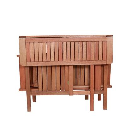 Imagem de Conjunto Prático Dobrável Veneza com 4 Cadeiras Madeira Maciça