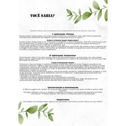 Imagem de Conjunto Prático Dobrável Veneza com 4 Cadeiras Madeira Maciça