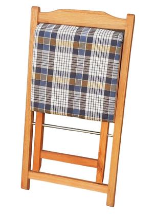 Imagem de Conjunto Prático Mesa e 4 Cadeiras Dobrável Mel, Estofado Bar-Cozinha-Lazer-Varanda ( QUADRADO OVAL ) XADREZ AZUL