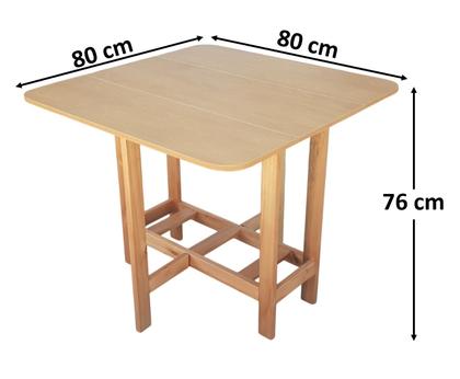 Imagem de Conjunto Prático Mesa e 4 Cadeiras Dobrável Mel, Estofado Bar-Cozinha-Lazer-Varanda ( QUADRADO OVAL ) XADREZ AZUL