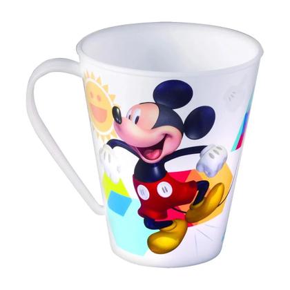 Imagem de Conjunto pratinhos, talheres, jogo americano, Caneca Mickey
