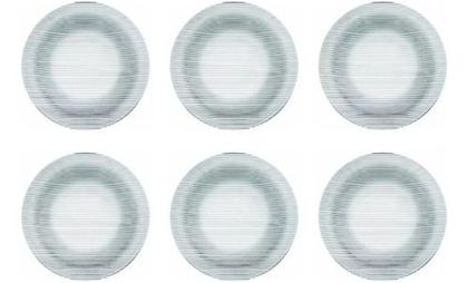 Imagem de Conjunto Pratos Rasos Duralex Diamante Nadir 6 Unidades