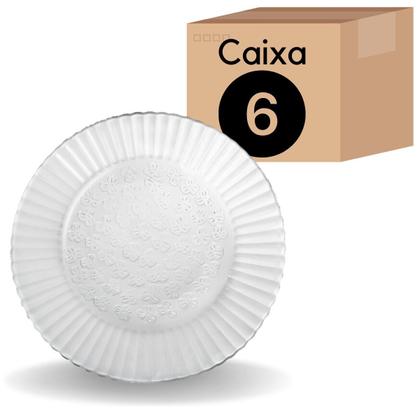 Imagem de Conjunto Pratos Rasos Duralex Primavera Nadir 6 Unidades