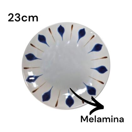 Imagem de Conjunto Pratos Sobremesa Plástico 23cm Branco 6 Unidades