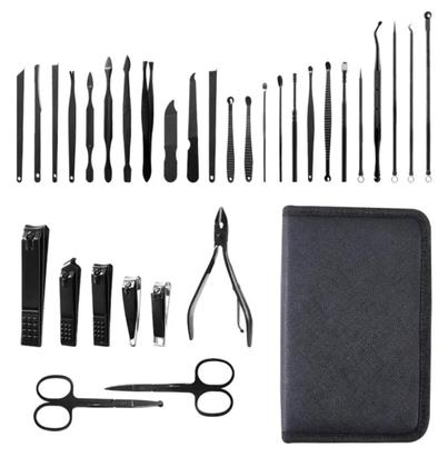 Imagem de Conjunto Profissional De Manicure 32 Peças Aço Inoxidável