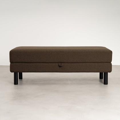 Imagem de Conjunto Puff Baú 120cm e Bandeja Antúrio CabeCasa MadeiraOriginals