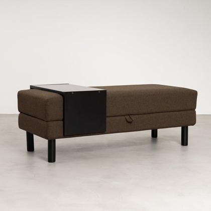 Imagem de Conjunto Puff Baú 120cm e Bandeja Antúrio CabeCasa MadeiraOriginals