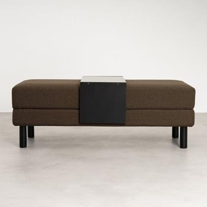 Imagem de Conjunto Puff Baú 120cm e Bandeja Antúrio CabeCasa MadeiraOriginals