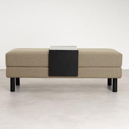 Imagem de Conjunto Puff Baú 120cm e Bandeja Antúrio CabeCasa MadeiraOriginals