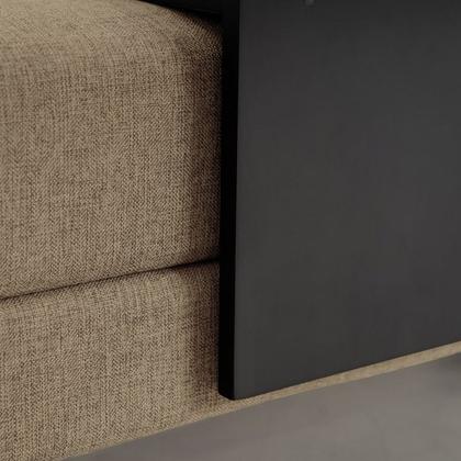 Imagem de Conjunto Puff Baú 120cm e Bandeja Antúrio CabeCasa MadeiraOriginals