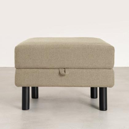 Imagem de Conjunto Puff Baú 60cm e Bandeja Antúrio CabeCasa MadeiraOriginals