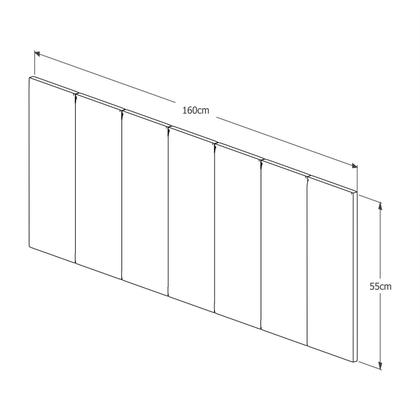 Imagem de Conjunto Quarto 2 Mesas De Cabeceira Berlim Com Painel de Cabeceira De Cama queen 1,60cm ENVIA SOMENTE 01 KIT