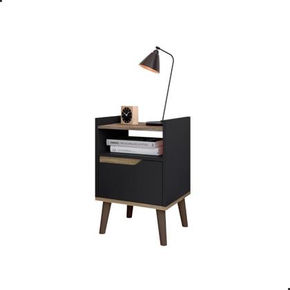 Imagem de Conjunto Quarto 2 Mesas De Cabeceira Gabriela e 1 cabeceira para cama casal 1,40 várias cores ENVIA SOMENTE 01 KIT