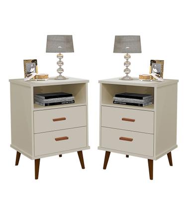 Imagem de Conjunto Quarto 2 Mesas De Cabeceira Itália Com Painel de Cabeceira De Cama Casal 1.40 ENVIA SOMENTE 01 KIT