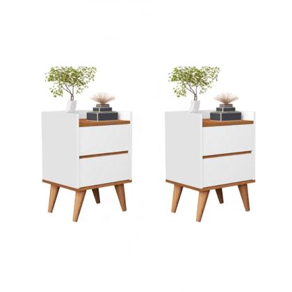 Imagem de Conjunto Quarto 2 Mesas De Cabeceira Verona Com Painel de Cabeceira De Cama Casal 1.40cm ENVIA SOMENTE 01 KIT