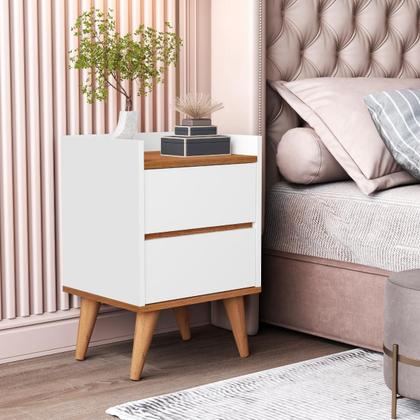 Imagem de Conjunto Quarto 2 Mesas De Cabeceira Verona Com Painel de Cabeceira De Cama Casal 1.40cm ENVIA SOMENTE 01 KIT