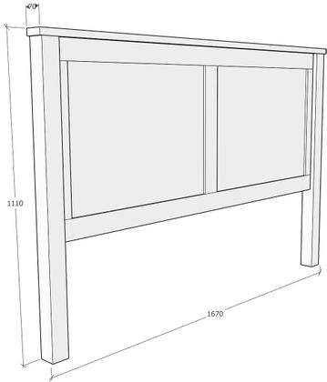 Imagem de Conjunto Quarto: Cabeceira Cama, 2 Mesas de Cabeceiras Branco/Freijó Topázio Madeira Pinus - Finestra