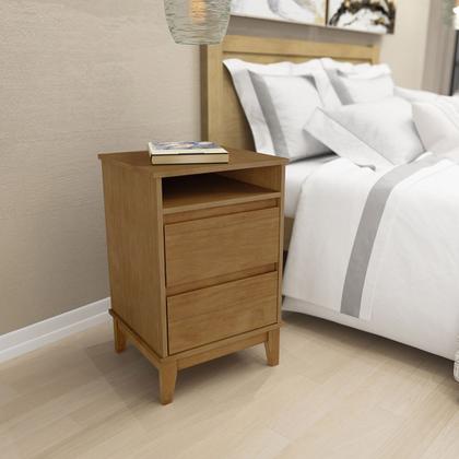 Imagem de Conjunto Quarto: Cama Casal Queen, 2 Mesas Cabeceiras Freijó Prata Madeira Pinus - Finestra