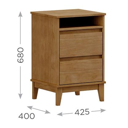 Imagem de Conjunto Quarto: Cama Casal Queen, 2 Mesas Cabeceiras Freijó Prata Madeira Pinus - Finestra