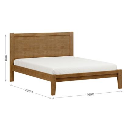 Imagem de Conjunto Quarto: Cama Casal Queen, 2 Mesas Cabeceiras Freijó Prata Madeira Pinus - Finestra