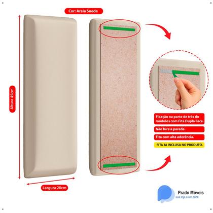 Imagem de Conjunto Quarto Casal Cabeceira 1.60cm e 2 Mesas De Cabeceira Alice