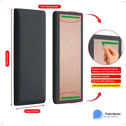 Imagem de Conjunto Quarto Casal Cabeceira 1.60cm e 2 Mesas De Cabeceira Alice