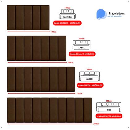 Imagem de Conjunto Quarto Casal Cabeceira 1.60cm e 2 Mesas De Cabeceira Alice
