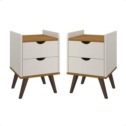 Imagem de Conjunto Quarto Casal Criado Mesa 2 Gavetas e Cabeceira de Cama 1,60cm
