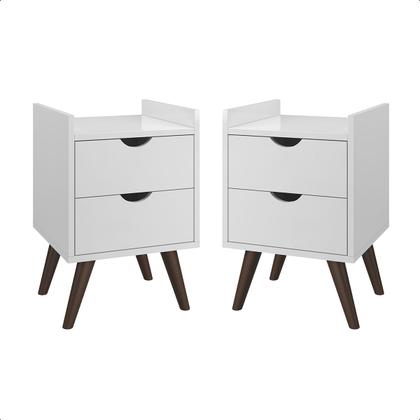 Imagem de Conjunto Quarto Casal Criado Mesa 2 Gavetas e Cabeceira de Cama 1,60cm