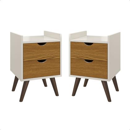 Imagem de Conjunto Quarto Casal Criado Mesa 2 Gavetas e Cabeceira de Cama 1,60cm
