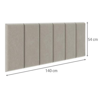 Imagem de Conjunto Quarto Casal Mesa de Cabeceira com Gaveta e Porta Celular Branca + Cabeceira Julia Suspensa