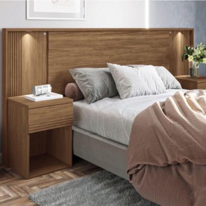 Imagem de Conjunto Quarto Completo Com Espelho Pequim Jatoba