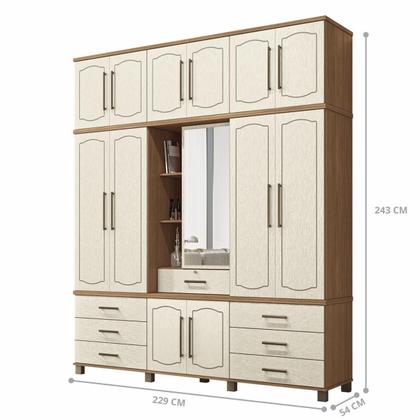 Imagem de Conjunto Quarto Completo Roma Jatoba Areia