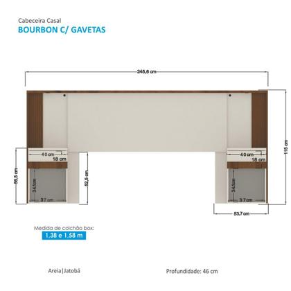 Imagem de Conjunto Quarto Completo Viena Jatoba Areia