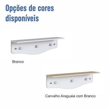 Imagem de Conjunto Quarto de Bebê 1 Berço 1 Colchão 1 Cômoda Trocador 1 Prateleira