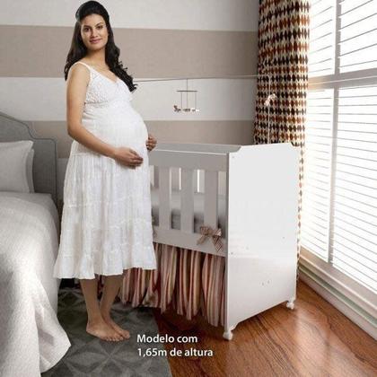 Imagem de Conjunto Quarto de Bebê 100% MDF com Mini Berço e Cômoda 4 Gavetas