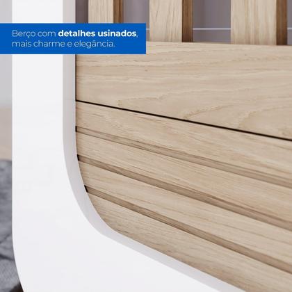 Imagem de Conjunto Quarto de Bebê Berço 2 em 1 e Guarda-Roupa Sophia Espresso Móveis