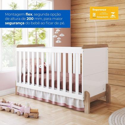 Imagem de Conjunto Quarto de Bebê Berço 2 em 1 e Guarda-Roupa Yuri