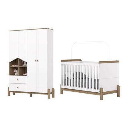 Imagem de Conjunto Quarto de Bebê Berço e Roupeiro Ternura