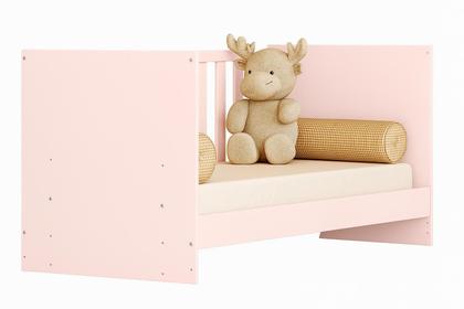 Imagem de Conjunto Quarto de Bebê Completo Doce Sonho Guarda Roupa Conjugado E Berço 2 em 1 Com Colchão