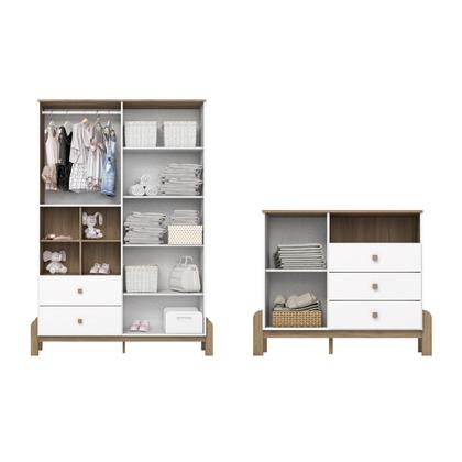 Imagem de Conjunto Quarto de Bebê Guarda-Roupa e Cômoda Yuri